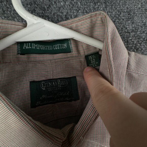 Gitman Bros Stanley Welch Clothiers Button Up Long Sleeve Cotton 15.5 32 USA - Picture 9 of 13